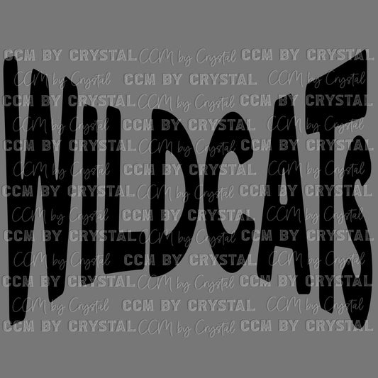 Wildcats Mascot Ready to Press Transfer DTF Transfer Sublimation Transfer