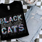 Black Cats Mascot Iridescent Effect Ready to Press Transfer DTF Transfer Sublimation Transfer