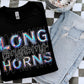 Longhorns Mascot Iridescent Effect Ready to Press Transfer DTF Transfer Sublimation Transfer