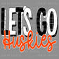 Let’s Go Huskies Mascot Long Tail Bow Ready to Press Transfer DTF Transfer