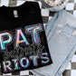 Patriots Mascot Iridescent Effect Ready to Press Transfer DTF Transfer Sublimation Transfer