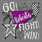 Go Fight Win Bobcats Mascot Ready to Press Transfer DTF Transfer