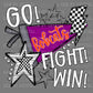 Go Fight Win Bobcats Mascot Ready to Press Transfer DTF Transfer