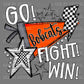 Go Fight Win Bobcats Mascot Ready to Press Transfer DTF Transfer