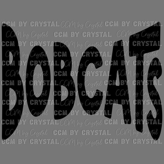 Bobcats Mascot Ready to Press Transfer DTF Transfer