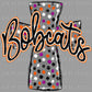 Bobcats Cross Mascot Orange and Purple Ready to Press Transfer DTF Transfer Sublimation Transfer