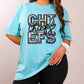Chiefs Mascot Iridescent Effect Ready to Press Transfer DTF Transfer Sublimation Transfer