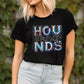 Hounds Mascot Iridescent Effect Ready to Press Transfer DTF Transfer Sublimation Transfer
