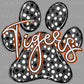 Tigers Paw Mascot Ready to Press Transfer DTF Transfer Sublimation Transfer