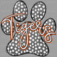 Tigers Paw Mascot Ready to Press Transfer DTF Transfer Sublimation Transfer