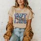 Outlaws Mascot Iridescent Effect Ready to Press Transfer DTF Transfer Sublimation Transfer