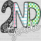 2nd Second Grade Ready to Press Transfer DTF Transfer Sublimation Transfer