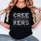 Creekers Mascot Iridescent Effect Ready to Press Transfer DTF Transfer Sublimation Transfer