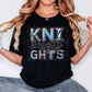 Knights Mascot Iridescent Effect Ready to Press Transfer DTF Transfer Sublimation Transfer