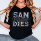 Sandies Mascot Iridescent Effect Ready to Press Transfer DTF Transfer Sublimation Transfer