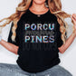 Porcupines Mascot Iridescent Effect Ready to Press Transfer DTF Transfer Sublimation Transfer