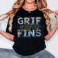 Griffins Mascot Iridescent Effect Ready to Press Transfer DTF Transfer Sublimation Transfer