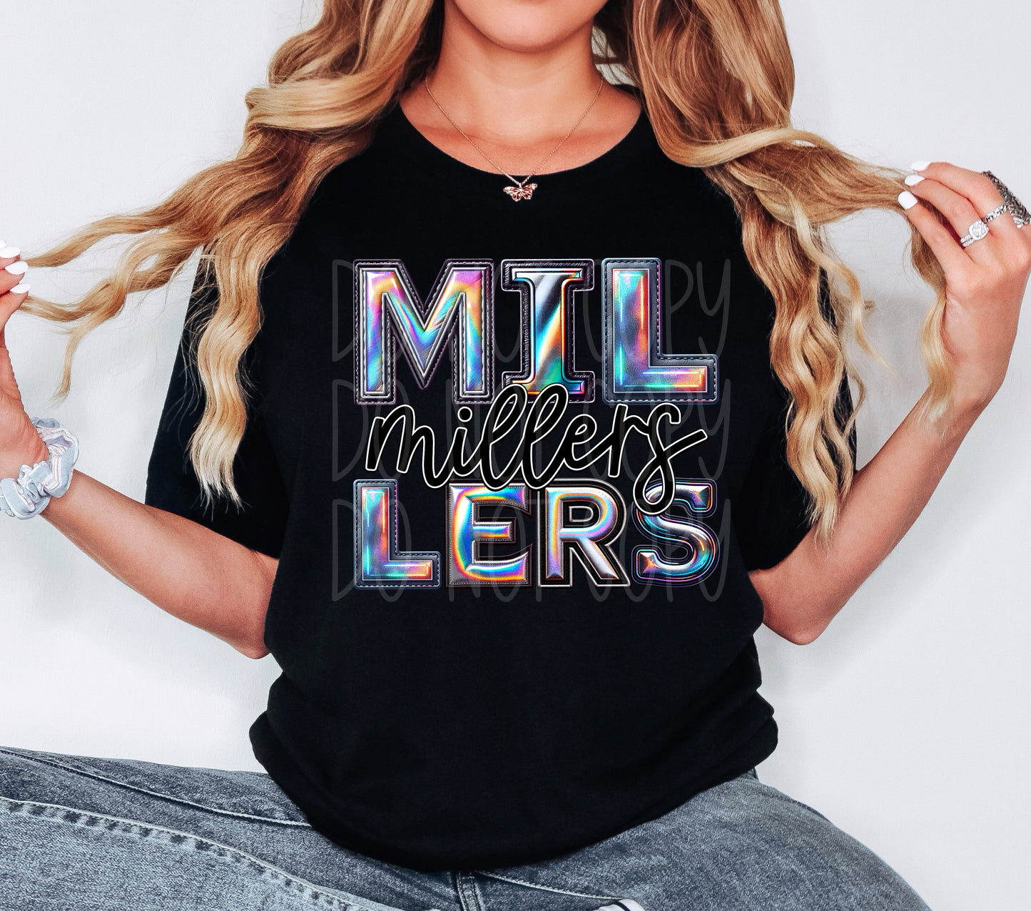 Millers Mascot Iridescent Effect Ready to Press Transfer DTF Transfer Sublimation Transfer (Copy)