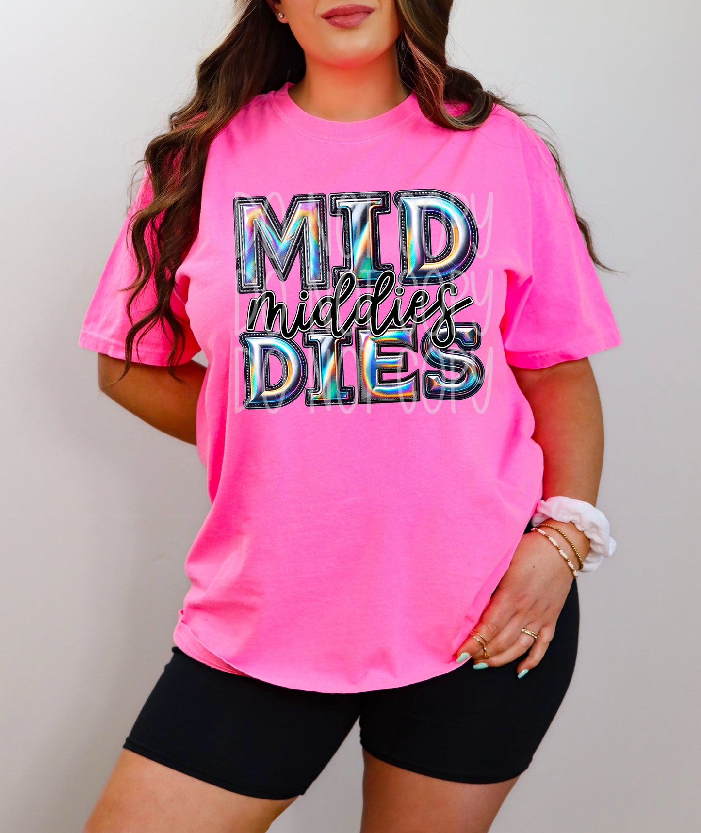 Muddies Mascot Iridescent Effect Ready to Press Transfer DTF Transfer Sublimation Transfer