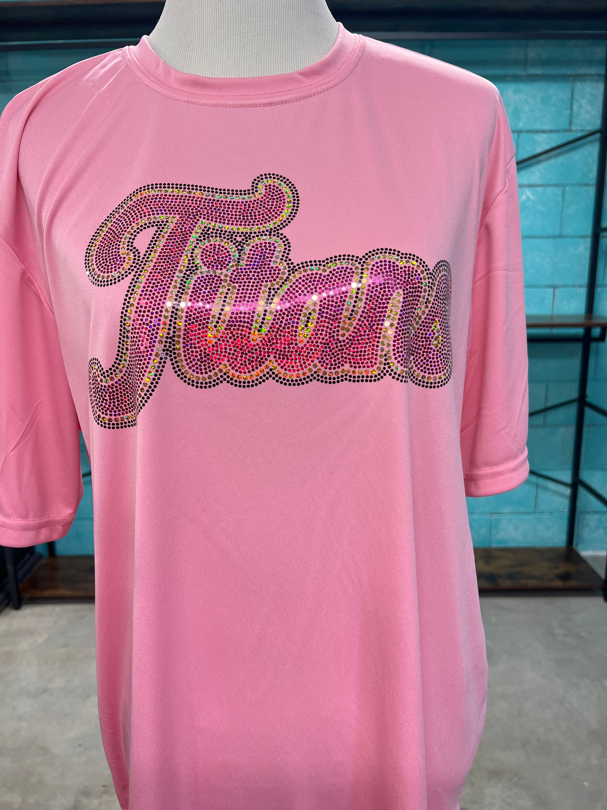 Mascot Pink Out Spangle Light Pink Gildan or A4 Drifit T-Shirt