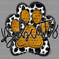 Bobcats Mascot Paw Gold Ready to Press Transfer DTF Transfer Sublimation Transfer
