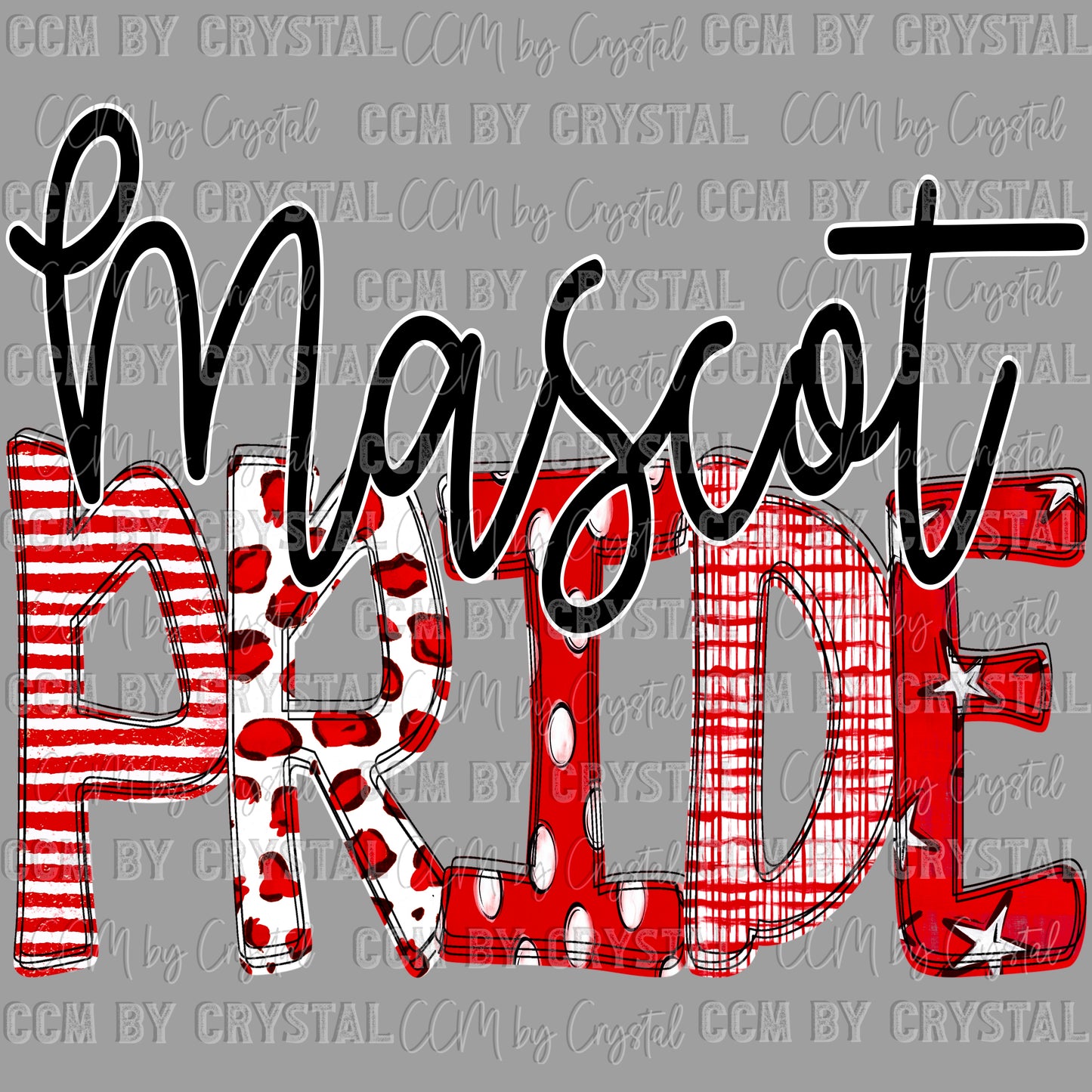 Personalized Mascot Pride Ready to Press Transfer DTF Transfer Sublimation Transfer