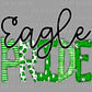 Eagle Pride Green Doodle Ready to Press Transfer DTF Transfer Sublimation Transfer