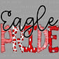 Eagle Pride Red Doodle Ready to Press Transfer DTF Transfer Sublimation Transfer