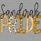 Sandcrab Pride Gold Mascot Ready to Press Transfer DTF Transfer Sublimation Transfer