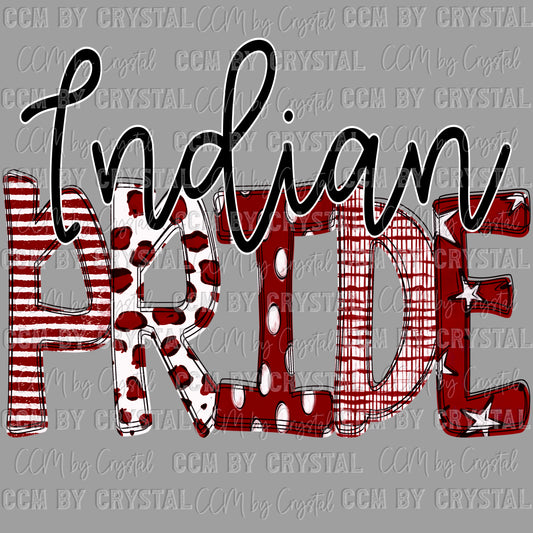 Indian Pride Maroon Ready to Press Transfer DTF Transfer Sublimation Transfer