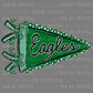 Eagles Pennant Green Ready to Press Transfer DTF Transfer Sublimation Transfer
