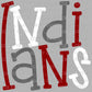 Indians Maroon Ready to Press Transfer DTF Transfer