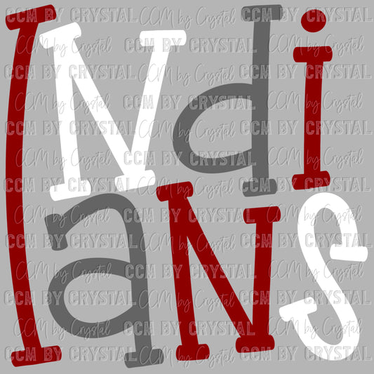Indians Maroon Ready to Press Transfer DTF Transfer