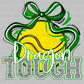 Dragon Tough Tennis Green Mascot Ready to Press Transfer DTF Transfer Sublimation Transfer