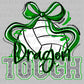 Dragon Tough Volleyball Green Mascot Ready to Press Transfer DTF Transfer Sublimation Transfer