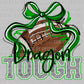 Dragon Tough Football Green Mascot Ready to Press Transfer DTF Transfer Sublimation Transfer