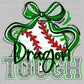 Dragon Tough Baseball Green Mascot Ready to Press Transfer DTF Transfer Sublimation Transfer