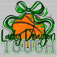 Lady Dragon Tough Basketball Green Mascot Ready to Press Transfer DTF Transfer Sublimation Transfer