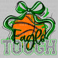 Eagle Tough Basketball Green Mascot Ready to Press Transfer DTF Transfer Sublimation Transfer