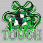 Eagle Tough Cheer Pom Pom Green Mascot Ready to Press Transfer DTF Transfer Sublimation Transfer
