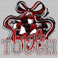 Eagle Tough Cheer Pom Pom Maroon Mascot Ready to Press Transfer DTF Transfer Sublimation Transfer