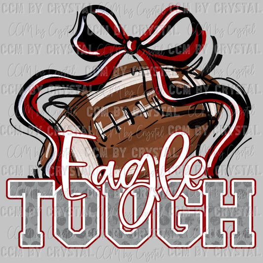 Eagle Tough Football Maroon Mascot Ready to Press Transfer DTF Transfer Sublimation Transfer