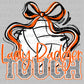 Lady Badger Tough Volleyball Orange Mascot Ready to Press Transfer DTF Transfer Sublimation Transfer