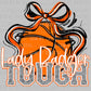 Lady Badger Tough Basketball Orange Mascot Ready to Press Transfer DTF Transfer Sublimation Transfer