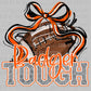 Badger Tough Football Orange Mascot Ready to Press Transfer DTF Transfer Sublimation Transfer