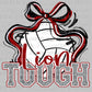 Lion Tough Volleyball Maroon Mascot Ready to Press Transfer DTF Transfer Sublimation Transfer
