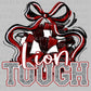 Lion Tough Cheer Pompom Maroon Mascot Ready to Press Transfer DTF Transfer Sublimation Transfer