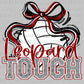 Leopard Tough Volleyball Maroon Mascot Ready to Press Transfer DTF Transfer Sublimation Transfer