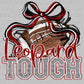 Leopard Tough Football Maroon Mascot Ready to Press Transfer DTF Transfer Sublimation Transfer