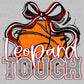 Leopard Tough Basketball Maroon Mascot Ready to Press Transfer DTF Transfer Sublimation Transfer